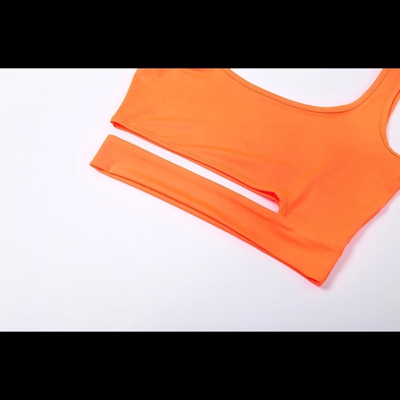 🧡🔥LAST ONE!! Orange High Waist Skirt Set - Picture 4 of 7